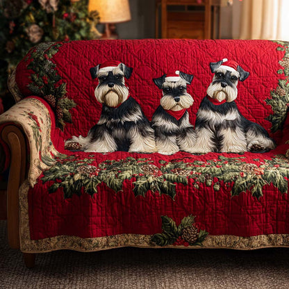 Schnauzer Quilted Sofa Cover NCU0VT357
