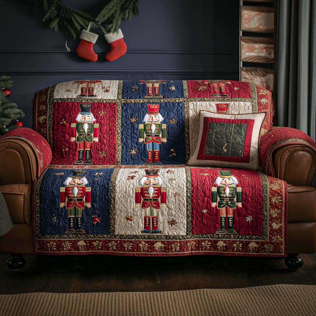 Holiday Blessings Quilted Sofa Cover NCU0NT10964