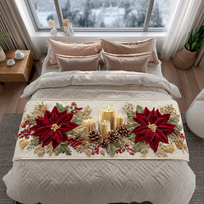 Holiday Blossom Quilted Bed Runner NCU0DV7602