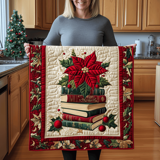 Holiday Book Haven Quilted Table Runner NCU0TH2306