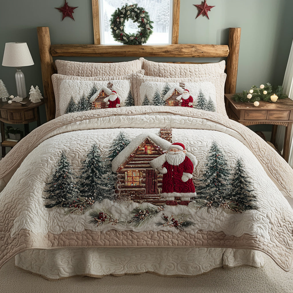 Holiday Cabin 3-Piece Quilted Bedding Set NCU0DV8796