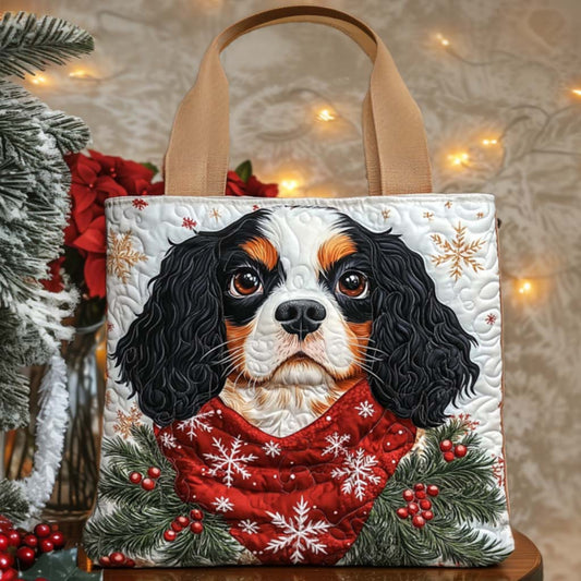 Holiday Cavalier Quilted Tote Bag NCU0NT9864