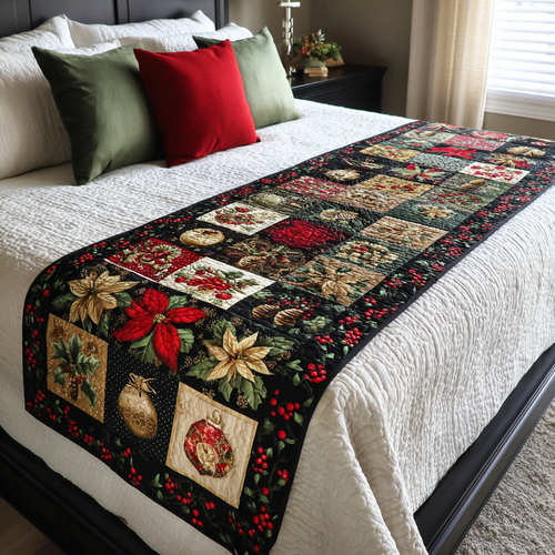 Holiday Charm Quilted Bed Runner NCU0DK10050
