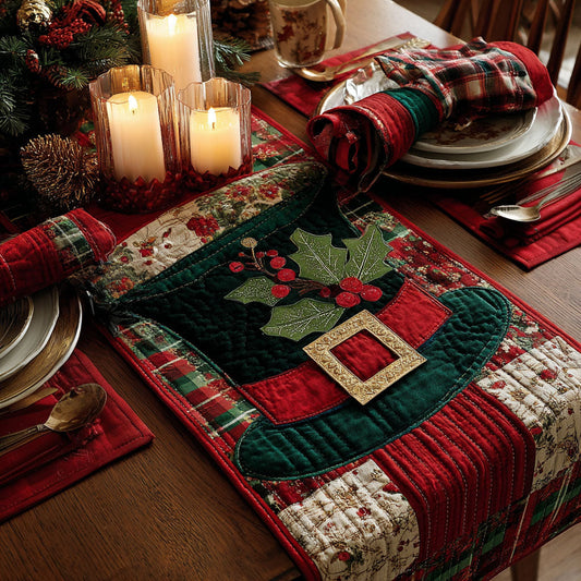 Holiday Charm Quilted Table Runner NCU0TD415