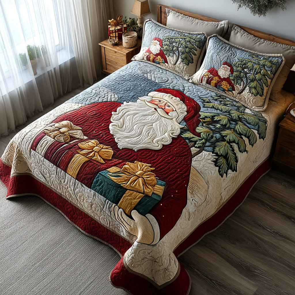 Holiday Cheer 3-Piece Quilted Bedding Set NCU0DV7783