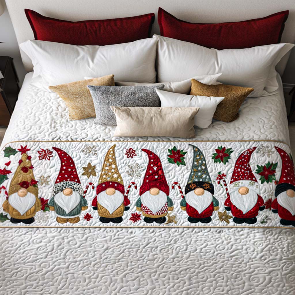 Holiday Cheer Quilted Bed Runner NCU0NT9604