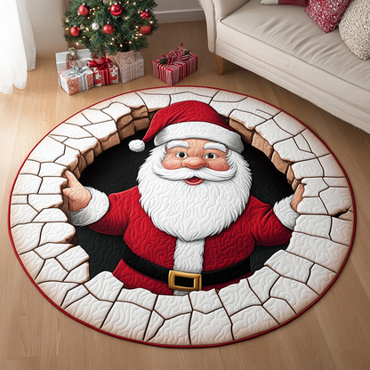 Holiday Cheer Quilted Round Mat NCU0DK9905