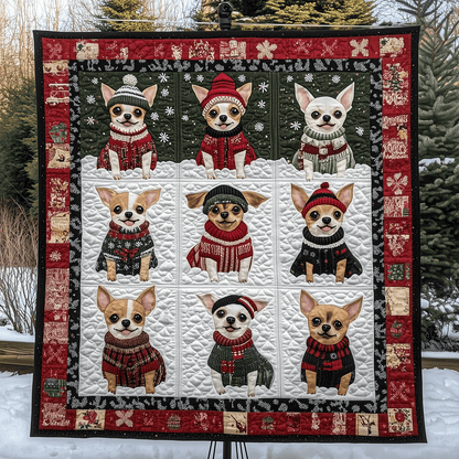 Holiday Chi Delight Art Quilt Hanging NCU0TH1619