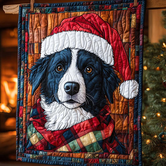 Holiday Collie Star Quilted Blanket NCU0XD644