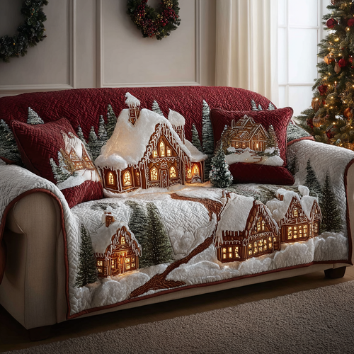 Holiday Cottage Quilted Sofa Cover NCU0DK11475