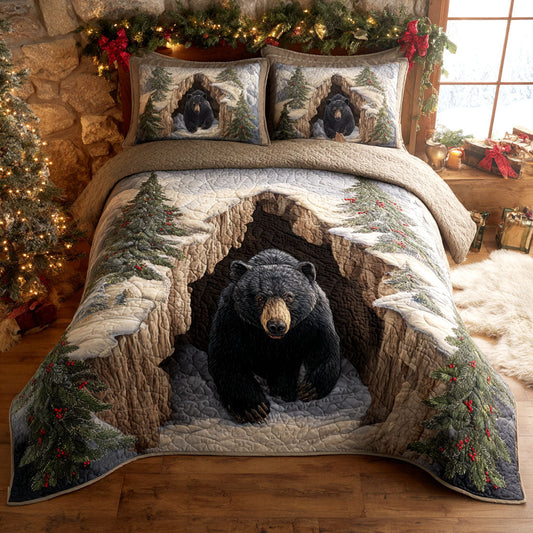 Holiday Den 3-Piece Quilted Bedding Set NCU0TV1158