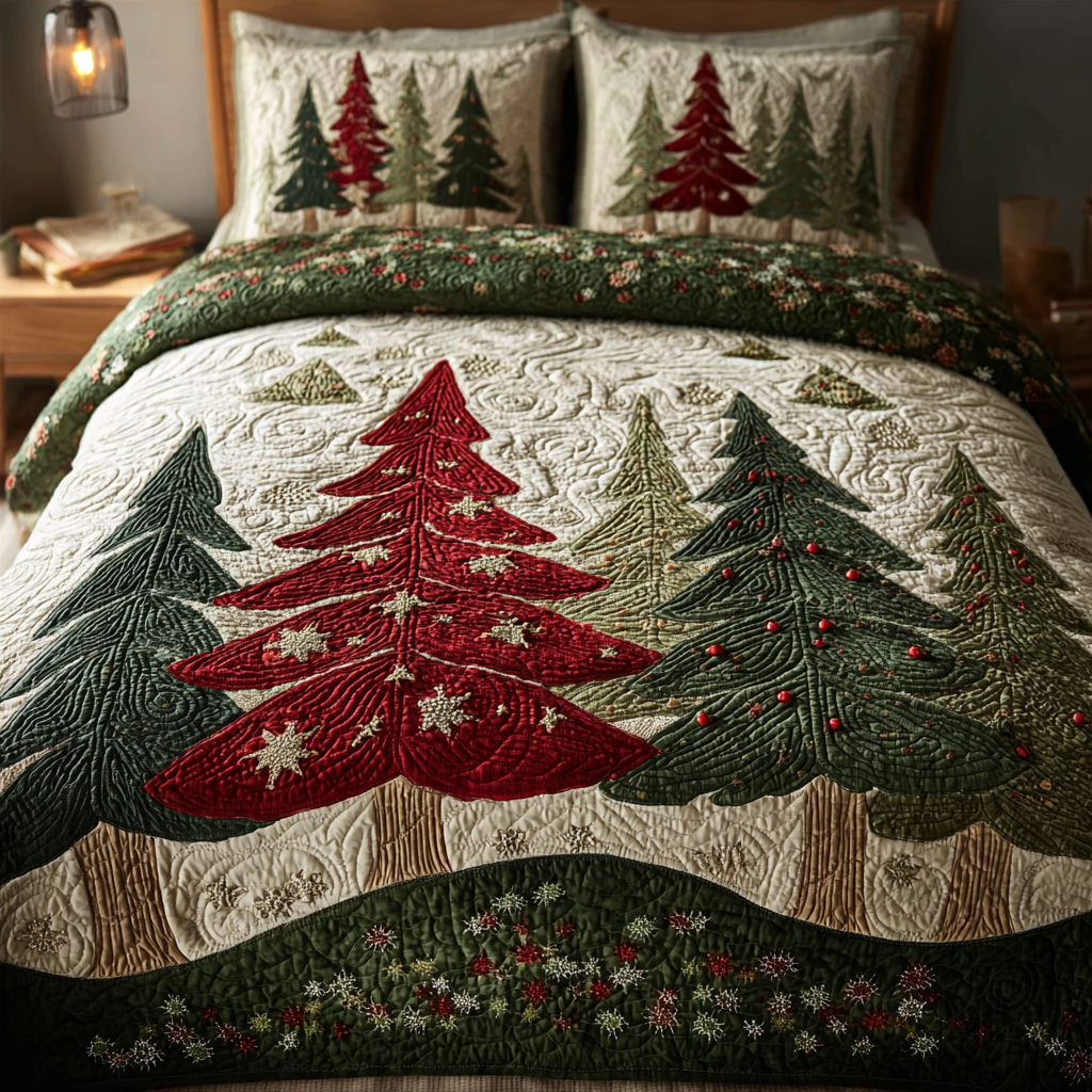 Holiday Dream 3-Piece Quilted Bedding Set NCU0DK11300