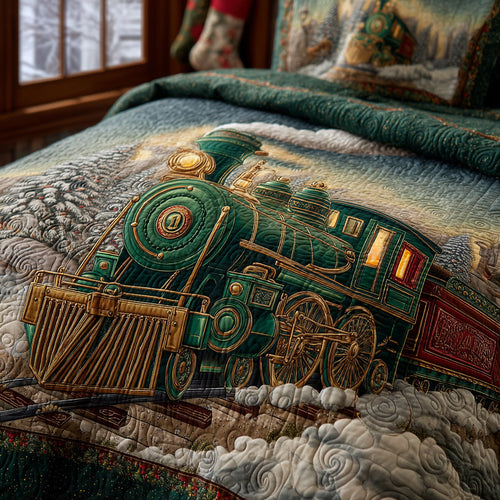 Holiday Express 3-Piece Quilted Bedding Set NCU0DV8208