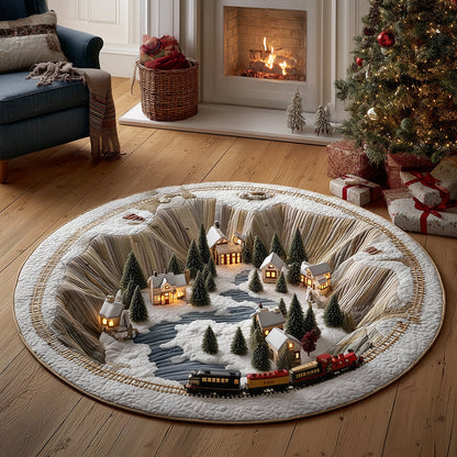 Holiday Express Quilted Round Mat NCU0TH3590
