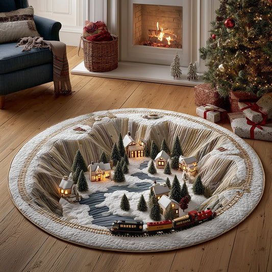 Holiday Express Quilted Round Mat NCU0TH3590