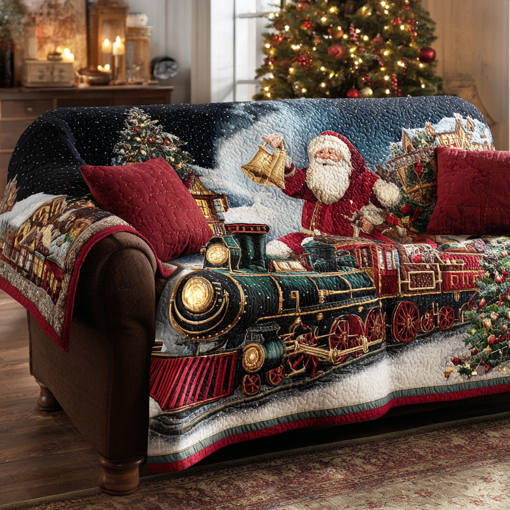 Holiday Express Route Quilted Sofa Cover NCU0TD1412