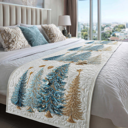 Holiday Forest Quilted Bed Runner NCU0DV7561