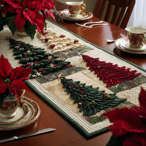 Holiday Forest Quilted Table Runner NCU0DK11544