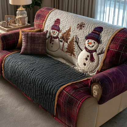 Holiday Giggles Quilted Sofa Cover NCU0PT10372