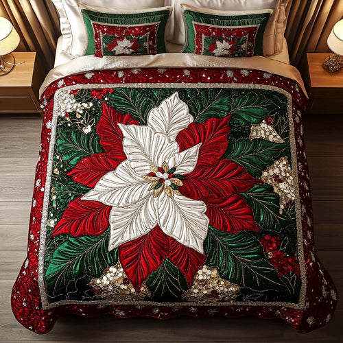 Holiday Glow 3-Piece Quilted Bedding Set NCU0NT2323