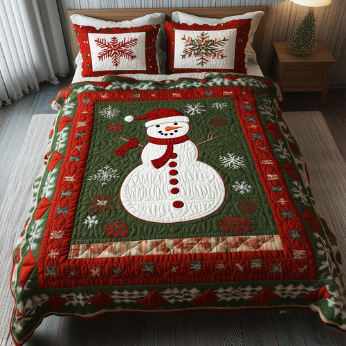 Holiday Glow 3-Piece Quilted Bedding Set NCU0PT2111