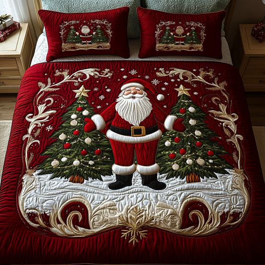 Holiday Glow 3-Piece Quilted Bedding Set NCU0VH523