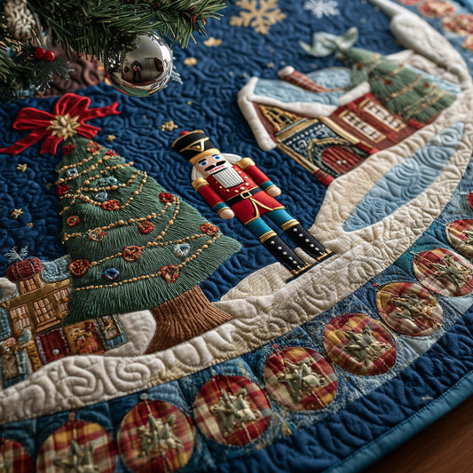 Holiday Guard Quilted Christmas Tree Skirt NCU0DV7898