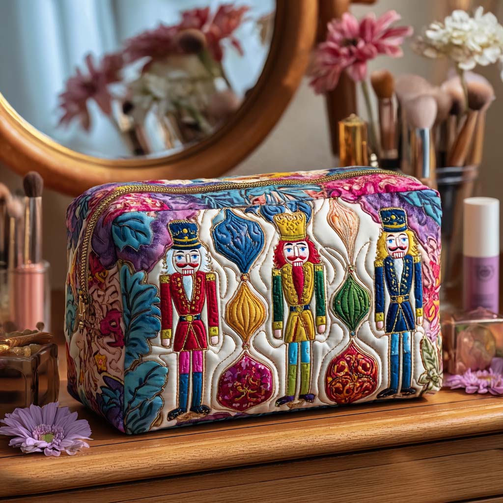 Holiday Guard Quilted Makeup Bag NCU0PT9502