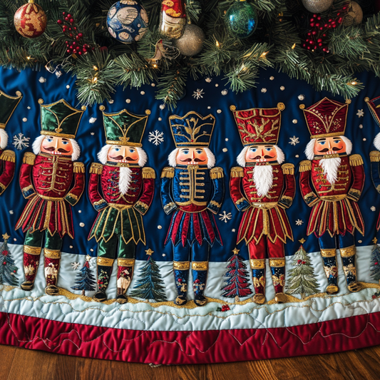 Holiday Guardians Quilted Christmas Tree Skirt NCU0VH609