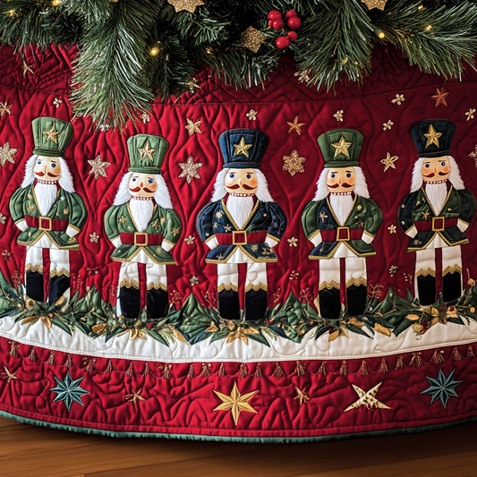 Holiday Guards Quilted Christmas Tree Skirt NCU0VH614