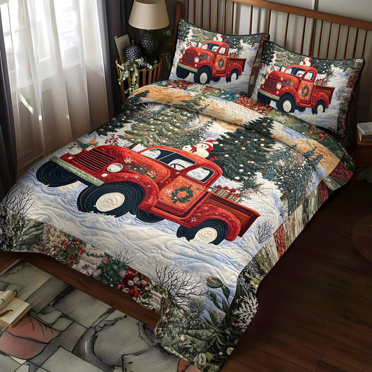 Holiday Haul 3-Piece Quilted Bedding Set NCU0DV1635