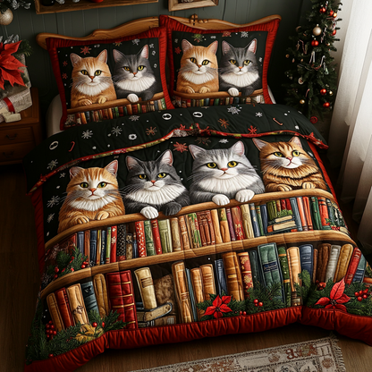 Holiday Hearth 3-Piece Quilted Bedding Set NCU0DV2074