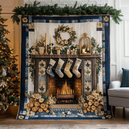 Holiday Hearth Quilted Blanket NCU0TH3521