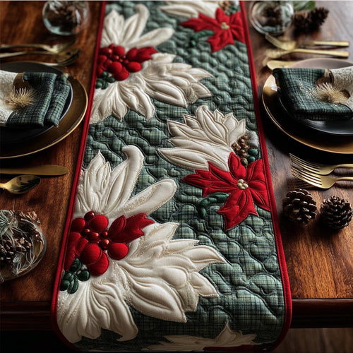 Holiday Hearth Quilted Table Runner NCU0PT9962