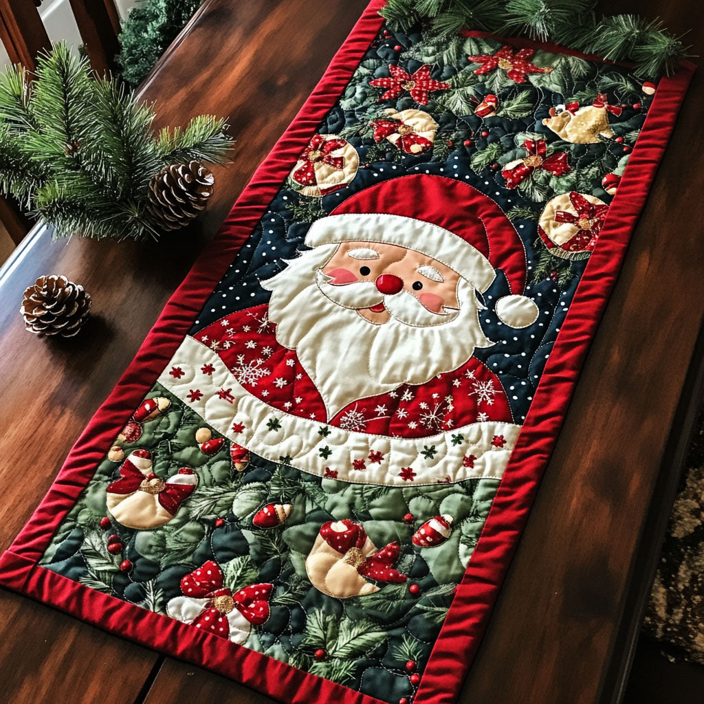 Holiday Hearth Trail Quilted Table Runner NCU0PT1058