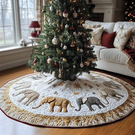 Holiday Herd Quilted Christmas Tree Skirt NCU0DV7830