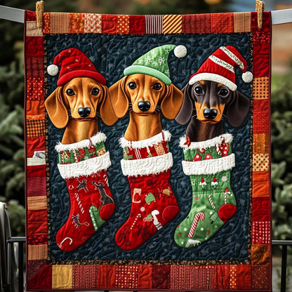 Holiday Hound Quilted Blanket NCU0NT1633