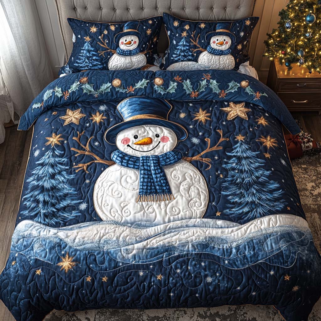 Holiday Joy 3-Piece Quilted Bedding Set NCU0NT9799