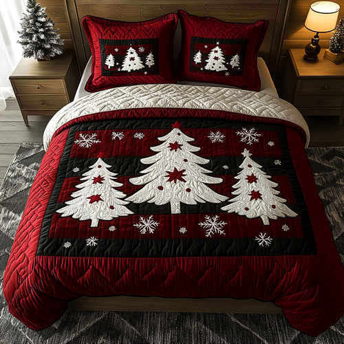 Holiday Magic 3-Piece Quilted Bedding Set NCU0DK2245