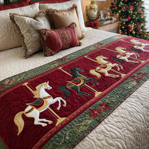 Holiday Parade Quilted Bed Runner NCU0TV1203