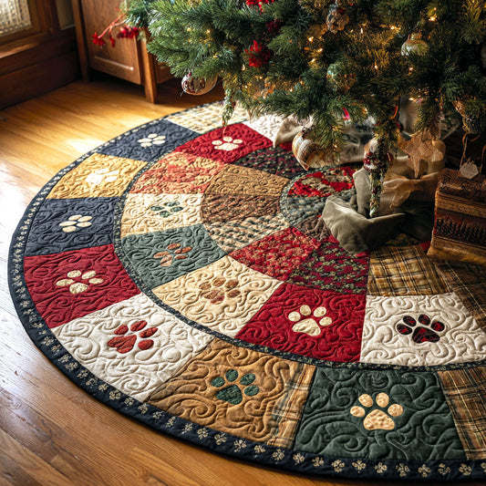 Holiday Path Christmas Quilted Tree Skirt NCU0TV1075