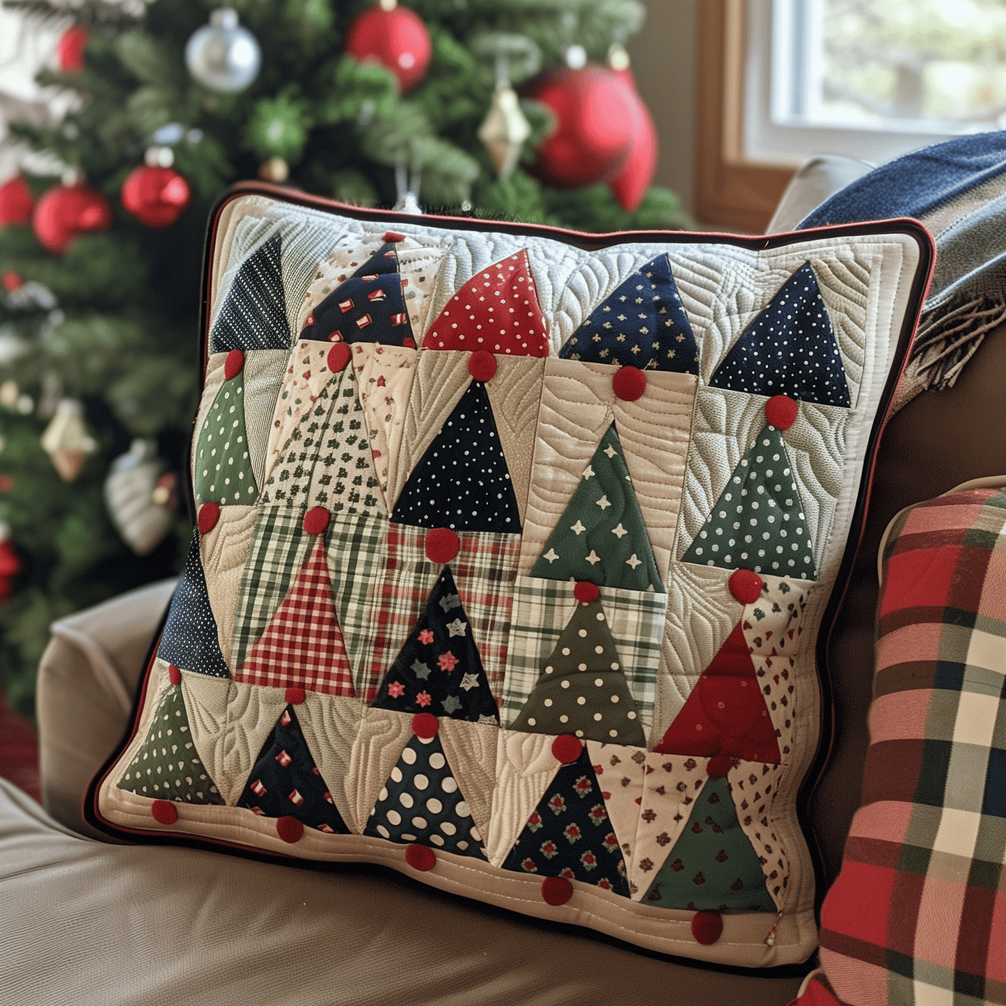 Holiday Pines Quilted Pillow Case NCU0TH1138