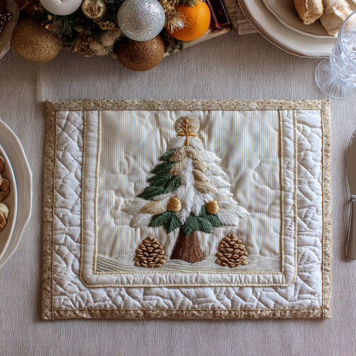 Holiday Pines Quilted Placemat NCU0DV8887