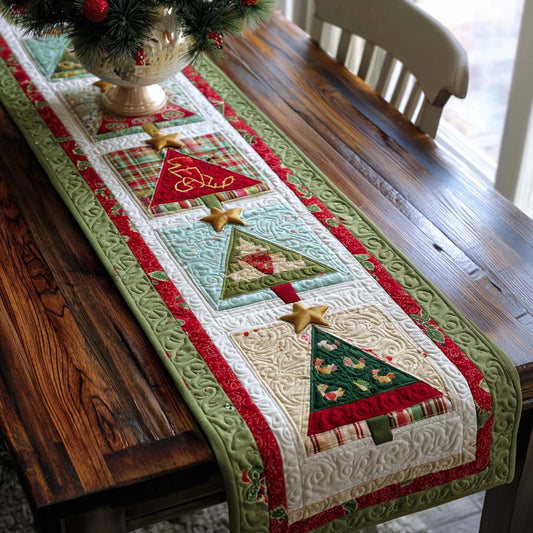 Holiday Pines Quilted Table Runner NCU0NT9987