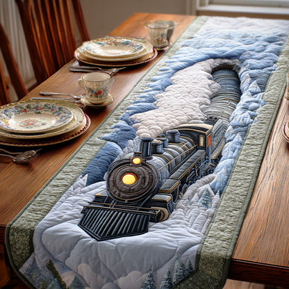 Holiday Train Quilted Table Runner NCU0VT280