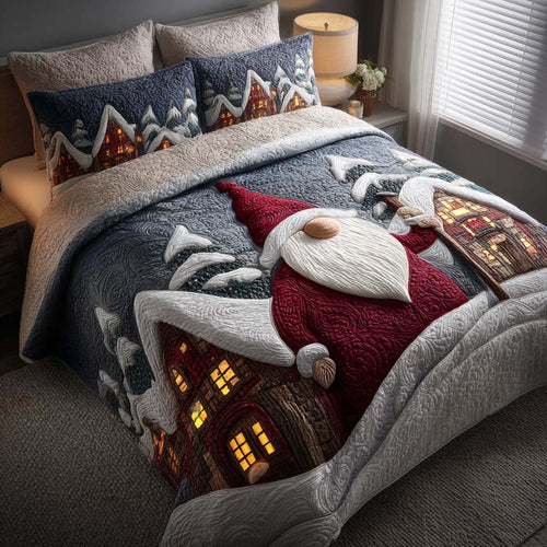 Holiday Season Bliss 3-Piece Quilted Bedding Set NCU0NT11156