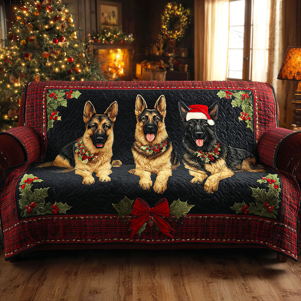 Holiday Shepherd Joy Quilted Sofa Cover NCU0TV946