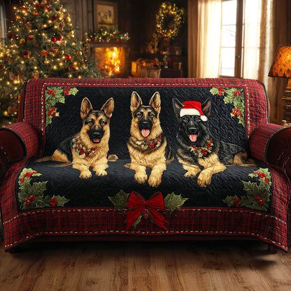 Holiday Shepherd Joy Quilted Sofa Cover NCU0TV946