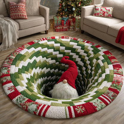 Holiday Spark Quilted Round Mat NCU0TD503