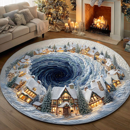 Holiday Spark Quilted Round Mat NCU0TD790